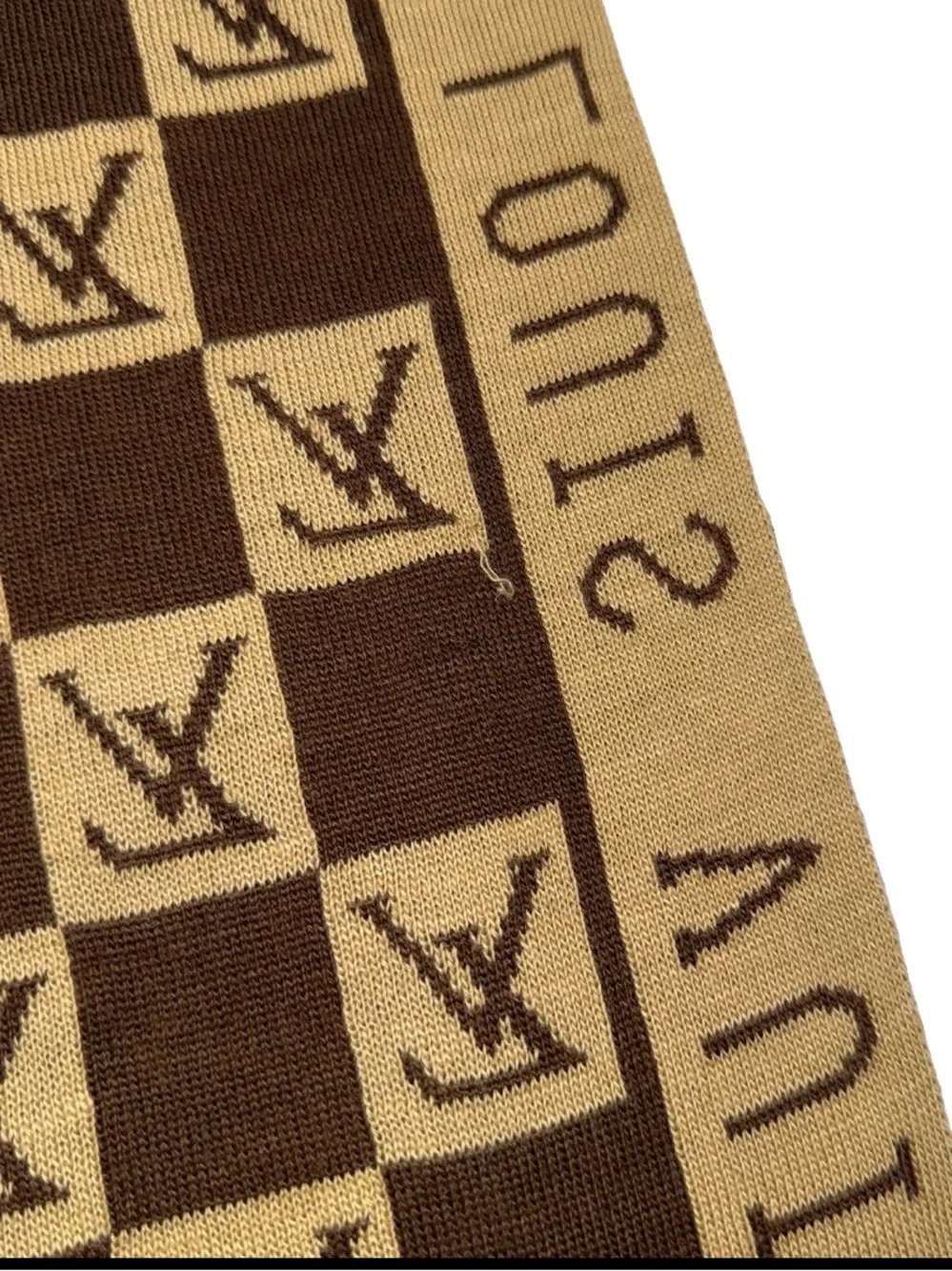 Louis Vuitton scarf brown